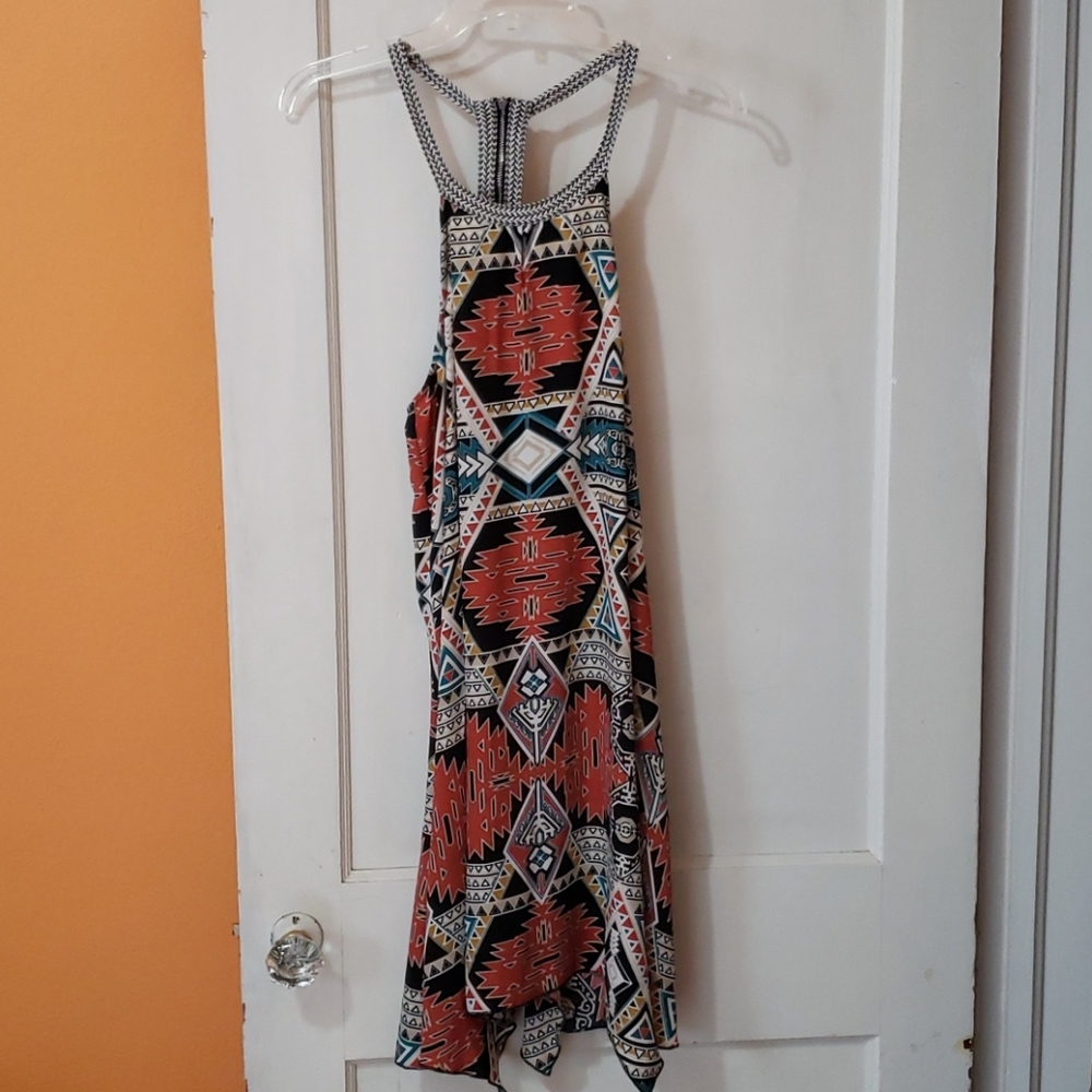 Trixie Western Print Sleeveless Dress size 11 - Picture 2 of 7